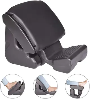 

Ergonomic Footrest Foldable Ottomans Angle Height Adjustable Stool With Massage Max 120 Pounds Load for Office,Under Desk,Car