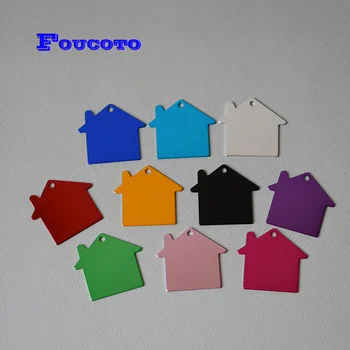 

200Pcs wholesale aluminium dog ID tag personalized customize tag cat name pet dog ID tags Identity plate tags for dogs collar