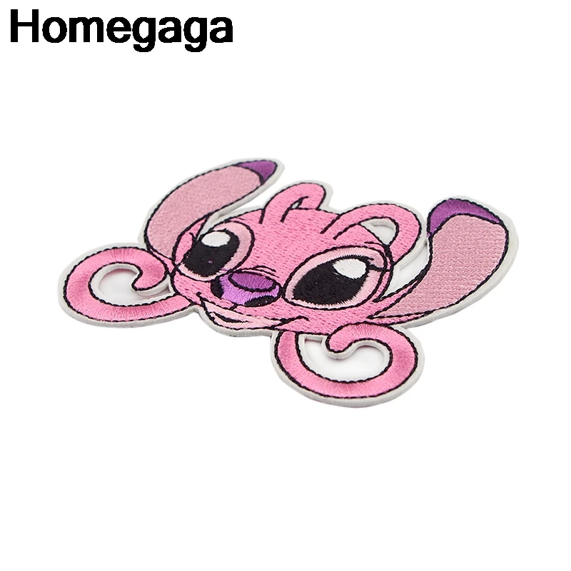 20 шт./компл. Homegaga из мультфильма «Лило Стич» для углового железа на патчи для одежды зимние плотные теплые штаны в стиле пэчворк, с рисунком аниме фильм пользовательские значки D2313