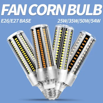 

25W 35W 50W LED Corn Bulbs E27 High Brightness LED Lights 220V E26 LED Chandelier Candle Lamp For Warehouse Basement SMD 5730