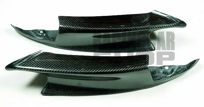 Производительность Реальные углеродного волокна передний разделитель Спойлер 1 пара для BMW 3-SERIES E90 E92 E93 M3 бампер 2007-2013 B070