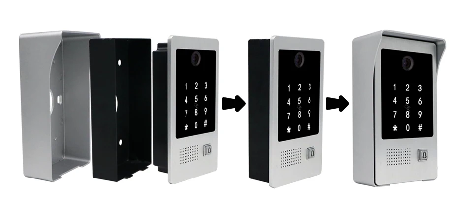 720P WiFi IP видеодомофон видео домофон 7 ''сенсорный экран бесплатное приложение пульт дистанционного разблокирования код клавиатуры рфик карта система контроля доступа