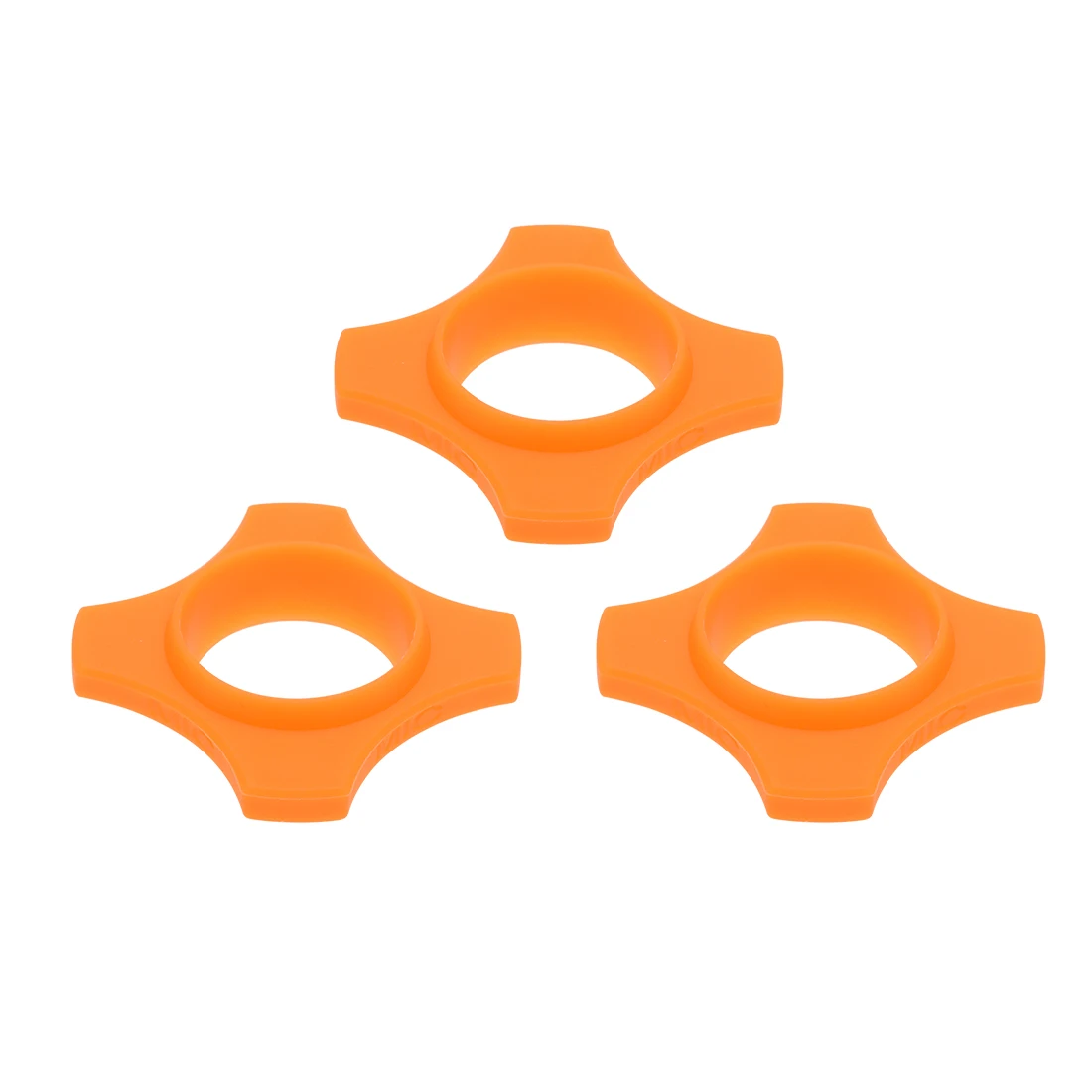 

uxcell 3pcs Shakeproof Wireless Handheld Microphone Anti-rolling Protection Ring Orange Protect Microphone from Shocks Bumps