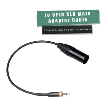 

Adapter Cable Portable Delicate Design 3.5mm Jack Stereo Male Plug Hot Sale Connector Cable to Microphone XLR Male Audio Wire