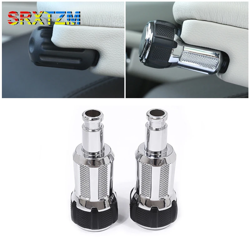 SRXTZM Car-styling Alloy Seat Armrest Box Adjustment Konb For Land Rover Discovery 5 L462 Range Rover Vogue L405 Sport L494 2PCS