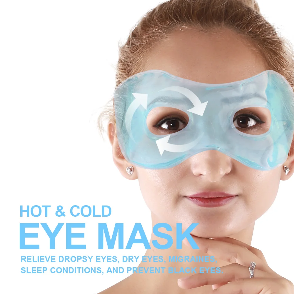 Гелевая маска для глаз с отверстиями для глаз горячий холодный компресс пакет глазная терапия охлаждающие ледяные маски для глаз гель для пышных глаз сухие глаза головные боли