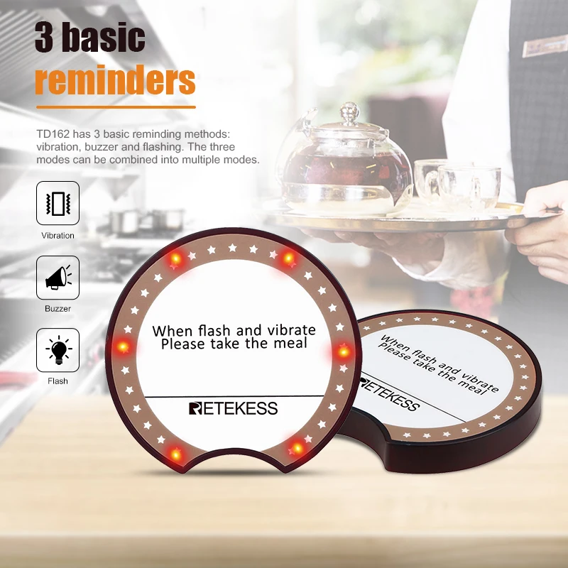 Retekess-ワイヤレスレストランの呼び出しシステム、td162