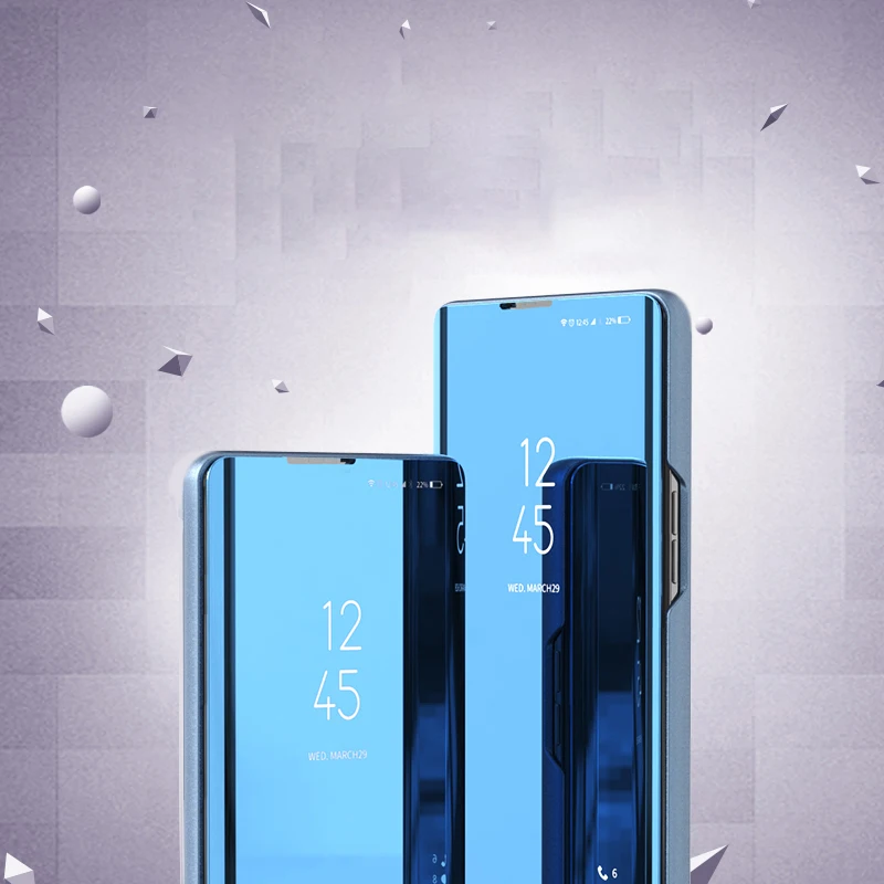 Умный зеркальный чехол для телефона Samsung Galaxy S8 S9 S10 плюс S10e S7 S6 Edge Note 10 8 9 J3 J5 J7 A3 A5 A7