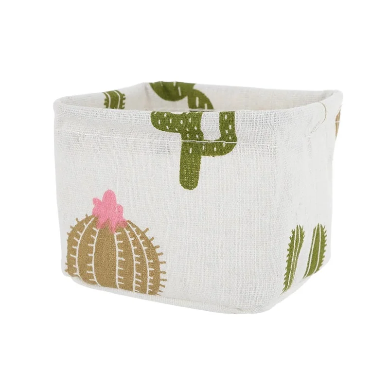 1pc Cactus Desktop Storage Basket Stationery Toy Cosmetic Jewelry Sundries Storage Basket Underwear Sock Organize Holder - Цвет: 1