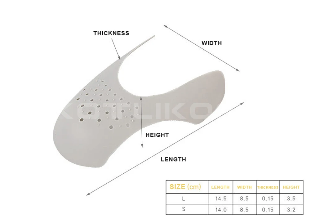 KOTLIKOFF защитные щитки для кроссовок, противосминаемый сморщенный сгиб, поддержка обуви, носок, спортивный мяч, носилки для обуви, Прямая поставка
