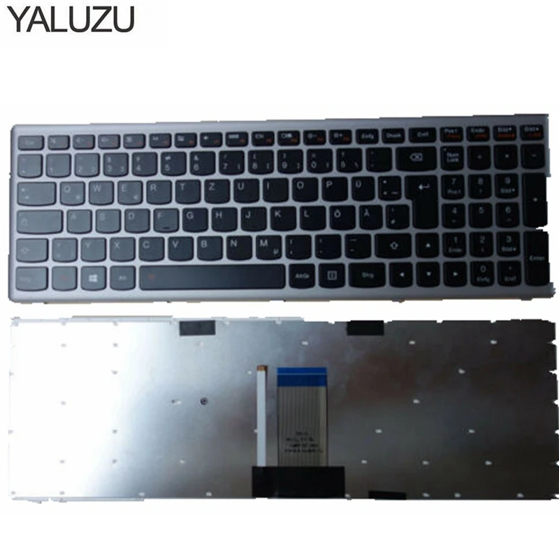 

YALUZU New for Lenovo IdeaPad Z710 U510 Keyboard LED Backlit Beleuchtet U510-GR DE
