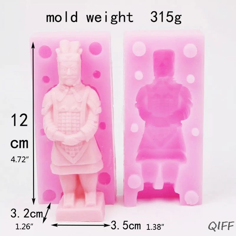 Terra Cotta фигурки смолы формы древний миф воин Силиконовые Мыло восковые формы