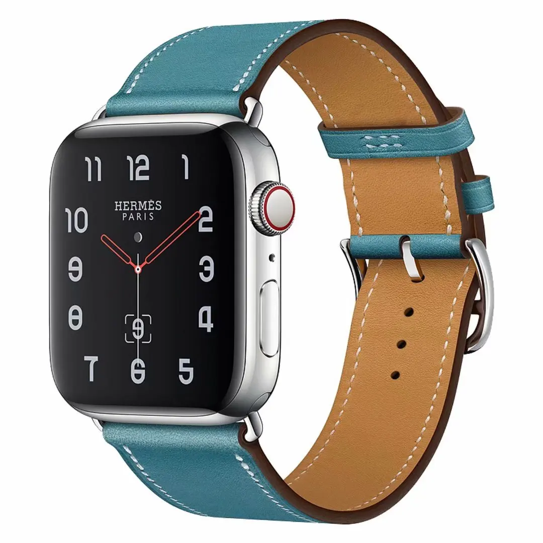 Кожаный ремешок для Apple Watch Band 38 мм 42 40 44 с одной петлей iWatch series SE 6 5 4 3 2 1|Ремешки