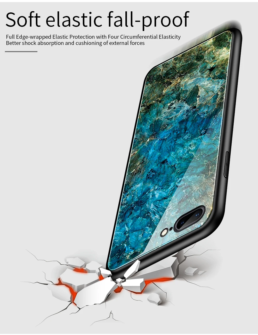 Чехол из закаленного стекла для iPhone 8 7 Plus 6 6S Plus, чехол с мягким краем для iPhone XS Max XR X Starry Sky Painted Coque