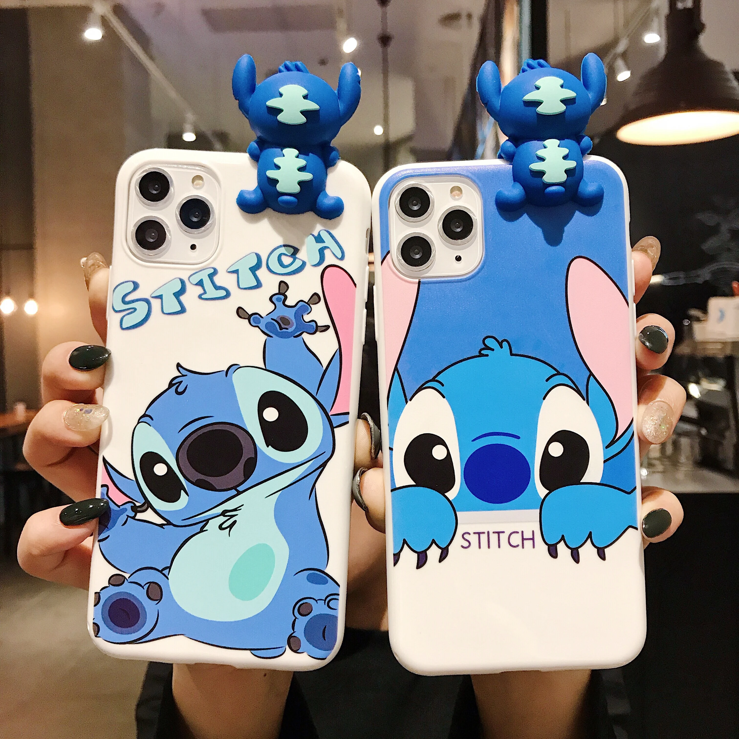 3D Doll Matte Stitch Robot Cat Cute Cartoon Silicone soft phone case for iphone X XR XS 11PRO MAX 6S 7 8 plus cover coque fundas|Wallet Cases| - AliExpress