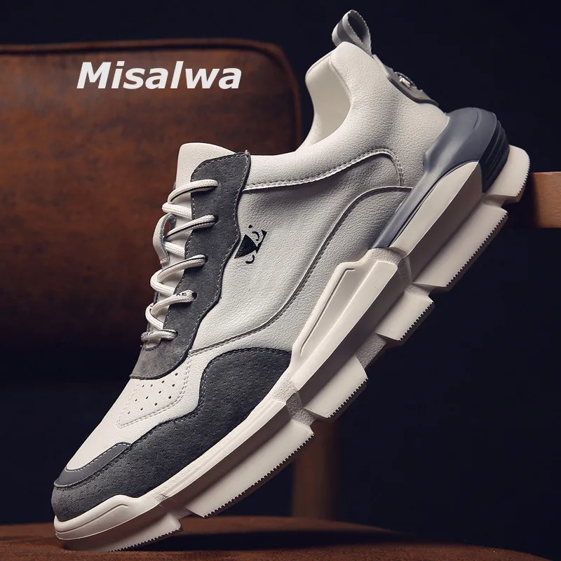 Casual Sneakers Shoes Misalwa Vulcanized Men New-Arrival Tide-Footwear Mens Fall Leisure