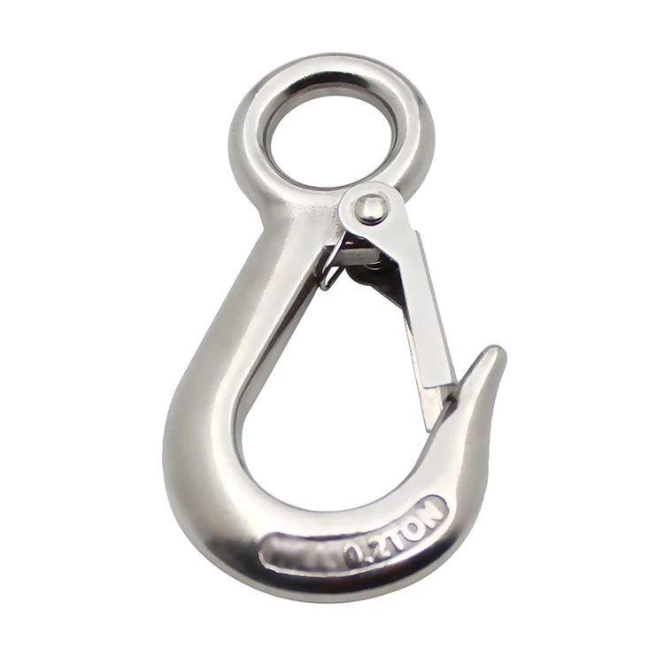 Hiking/Camping Carabiner Hook Clip Snap Link Locking Buckle Stainless Steel 0.5T 