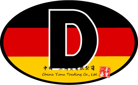 

American Vinyl Euro Oval D Deutschland Sticker Suitable for German Flag Germany Berlin car Decal