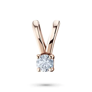 

Red gold pendant with Diamond