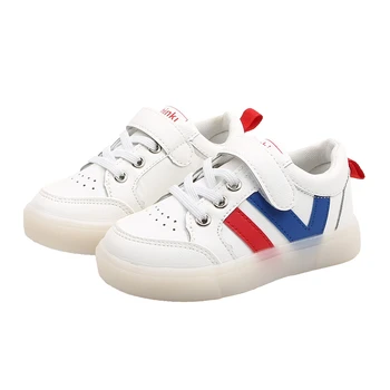 

CNFSNJ 2019 new Autumn Kids Shoes For Boys Girls Unisex Children Casual Sports Running Shoes Fashion PU Leather Classical 26-36