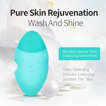 

Motor-driven Silica Gel Wash One's Face Cleaning Apparatus Noodles Instrument Pore Clean Organ Wash One's Face Brush Cosmetology