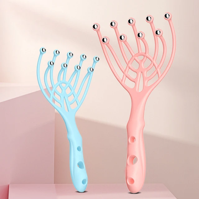 Head Scalp Massager Comb Neck Massage Roller Claws Tool for Hair