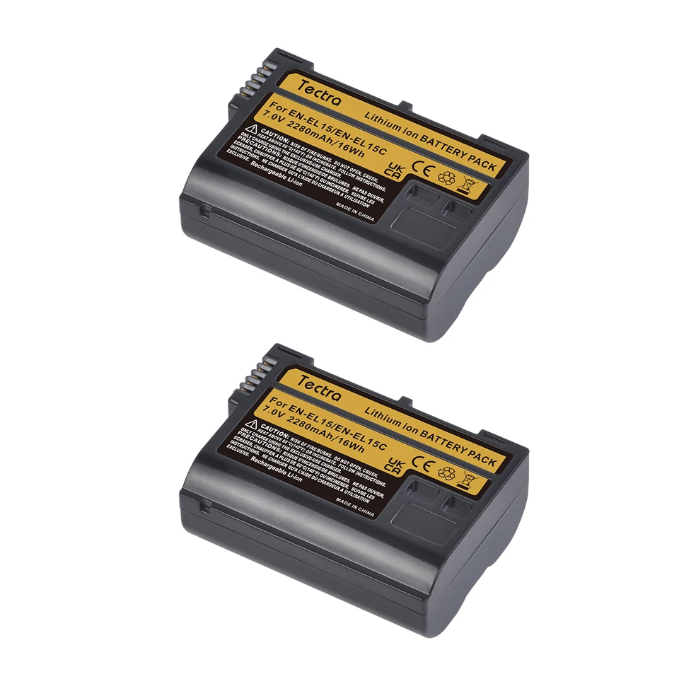 Blumax Akku kompatibel mit Nikon EN-EL15c |- 2400mAh -| EN-EL15b EN-EL15a EN -EL15 - NTC-Sensor & V1-Gehäuse - für Z8 Z7 II Z6 III Zf Z5 D800 D7500