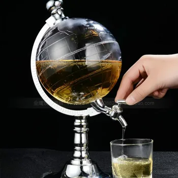 

mini globe Unique Design Home Night Club Beverage Liquor Dispenser Beer Liquid Drinking Dispenser Machine Tools WJ602