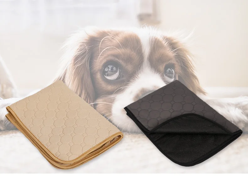 Pet Dogs Absorbent Mat Water Absorbency Diaper Sleeping Bed for Small Dog Reusable Diapers for Dog Urine Puppy Training Pad