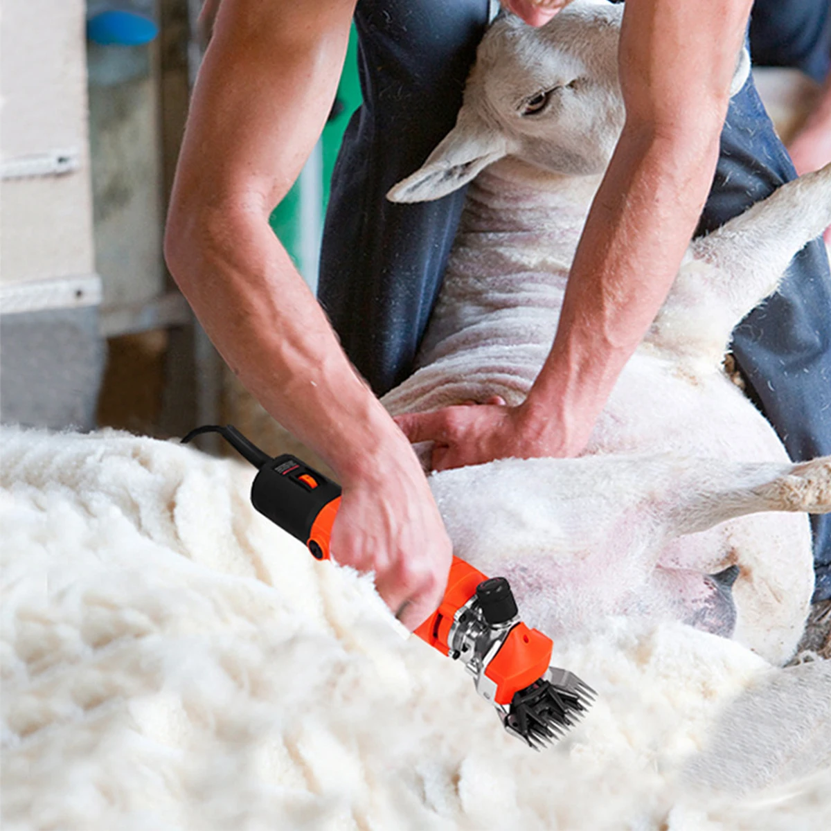 

220V 1200W Electric Sheep Goat Shearing Machine 6 Gears Speed Sheep Pet Hair Clipper Shearing Kit Shear Wool Cutter Scissor