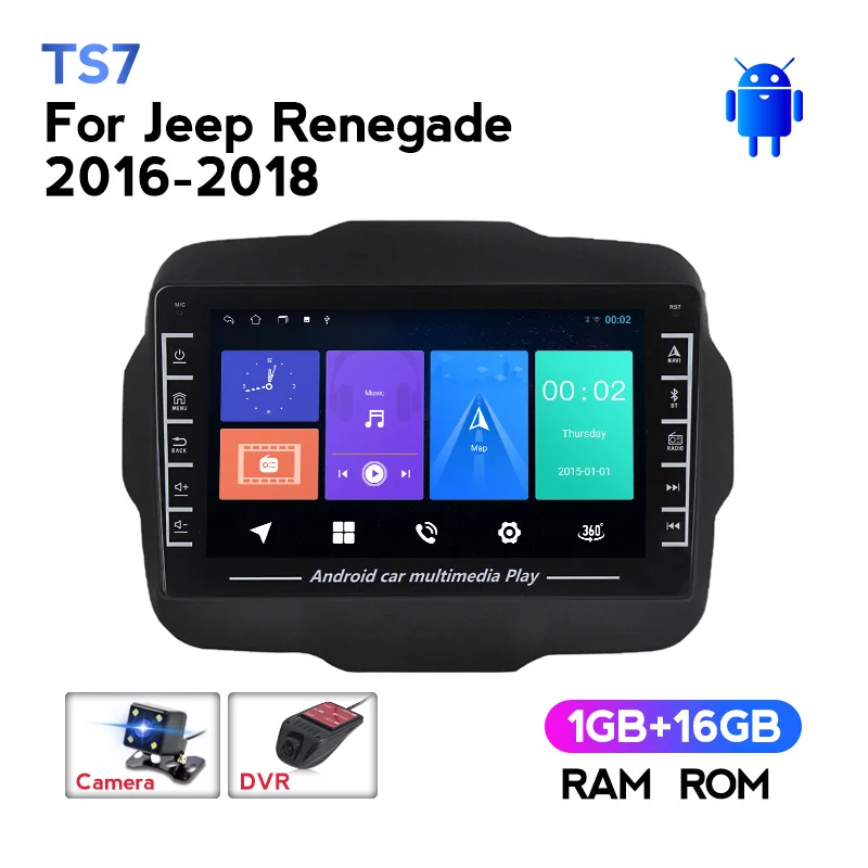 DSP IPS 1080P Car Auto Radio For Jeep Renegade 2016 2018 Android Video