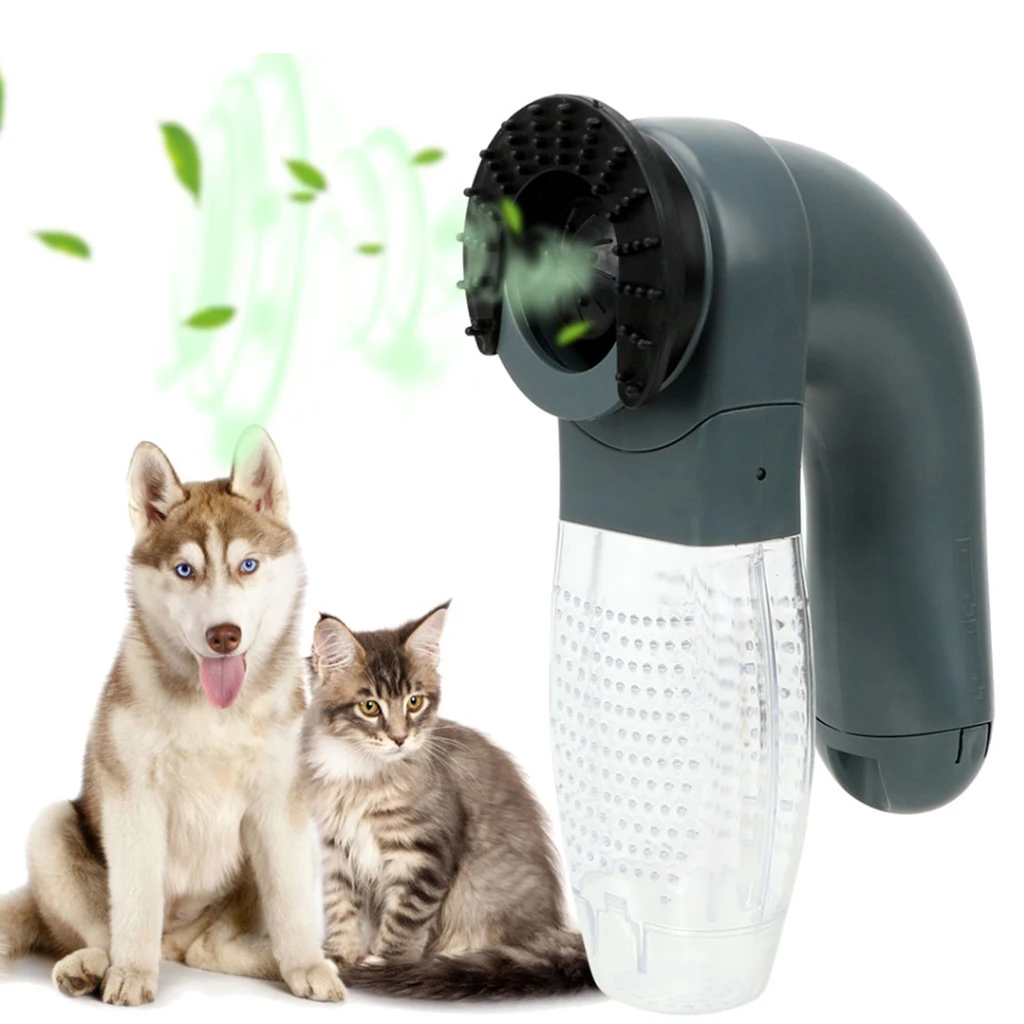 Electric Pet Hair Sucker Portable Vacuum Cleaner Fur Hair Remover Brush Cat Dog Comb Grooming Suction Device Pet Accessories