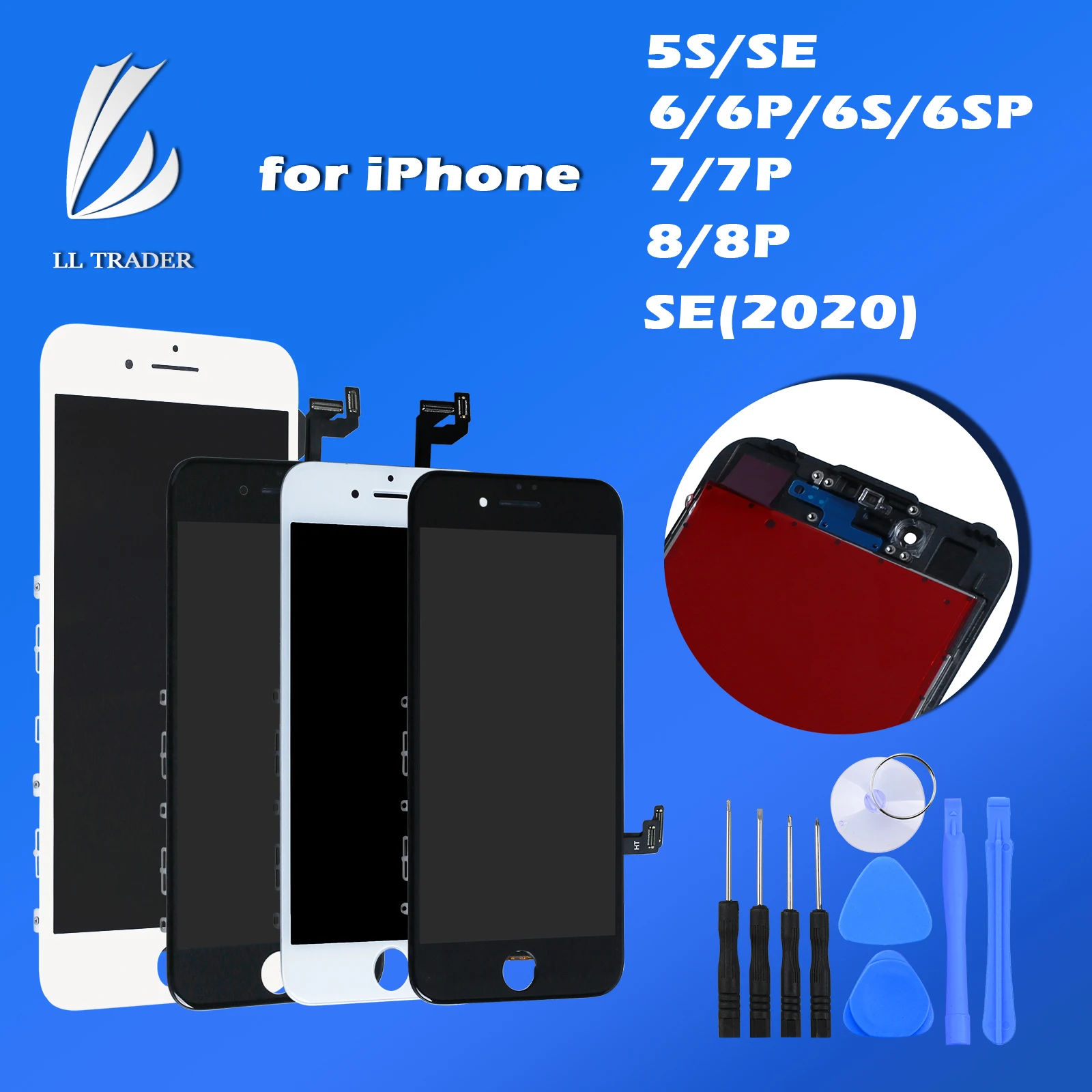 ЖК дисплей Pantalla в сборе AAA для iPhone 8 7 6s 6 Plus 5s сенсорный экран с дигитайзером iphone