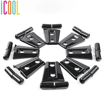 

ABS Black Car Door Hinge Cover Protective Trim Fits For 2/4 Doors Wrangler JK JKU 2007-2017 Exterior Accessories