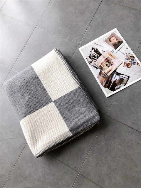 Plaid Blankets for Beds 1400g Weighted Wool Blanket Sofa Luxury Decorative Quilt 140x170cm Throw Best Selling 2020 Gifts Friend