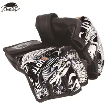 

SUOTF Chinese dragon Fighting Tiger Muay Thai MMA Boxing Sports Leather Gloves fight box mma gloves boxing sanda boxing glove
