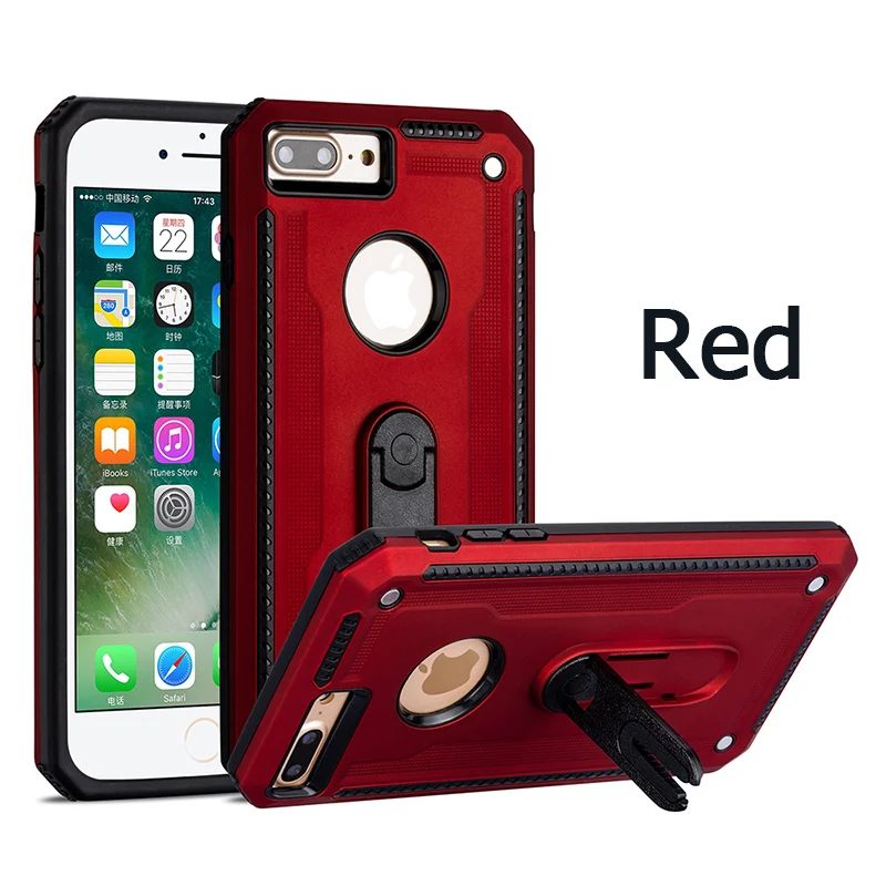red Для Apple iphone 11 pro max чехол, роскошный Автомобильный кронштейн на выход для iphone 6 6S plus X XR XS Max чехол для телефона - Цвет: red