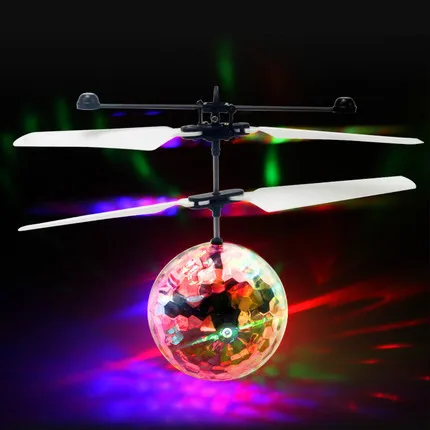 

Shining Induction Vehicle Suspension Colorful Flash Diamond Fly Ball CHILDREN'S Toy Drop-resistant Hand Sensing Remote Control A