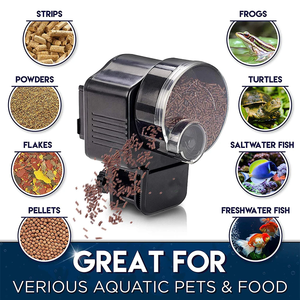 Automatic Feeder Electronic Fish Aquarium Tank Timer Pond Food Feeding Auto Supplies D30 | Дом и сад