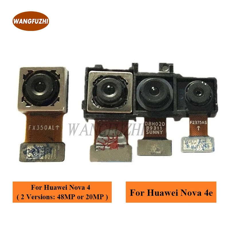 

WANGFUZHI Original Back Rear Camera for Huawei Nova 4 4e Main Camera for Nova4e Replacement Part