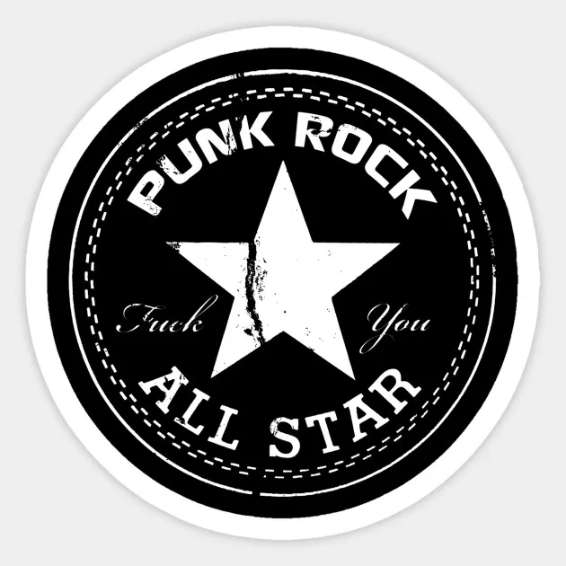 

1Pcs Cool Black White Rock Stickers Music Retro Band toy Sticker Pack For DIY Skateboard Luggage Laptop Car Motorcycle Decals