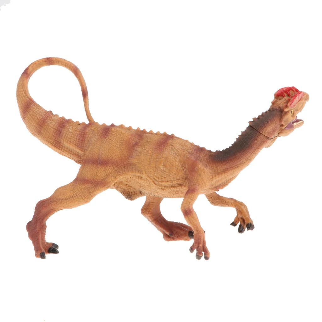 Lifelike Dilophosaurus Dinosaur Model Toy, Plastic Dinosaur for Kids and Toddlers, Educational Toy, Birthday Presents