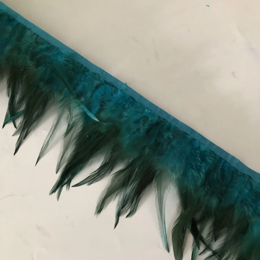 Asia Ra 10m 1215 Cm Width Rooster Hackle Feather Trims Natural Chicken