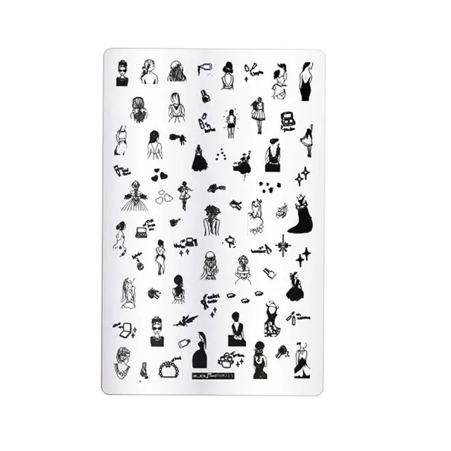 zjoyplus13 9.5*14.5cm Dream Catch Template Nail Art Polish Stamping Plates 3D Stencil For Nails stamp for Nails Stamping Polish - Цвет: zjoyplus13