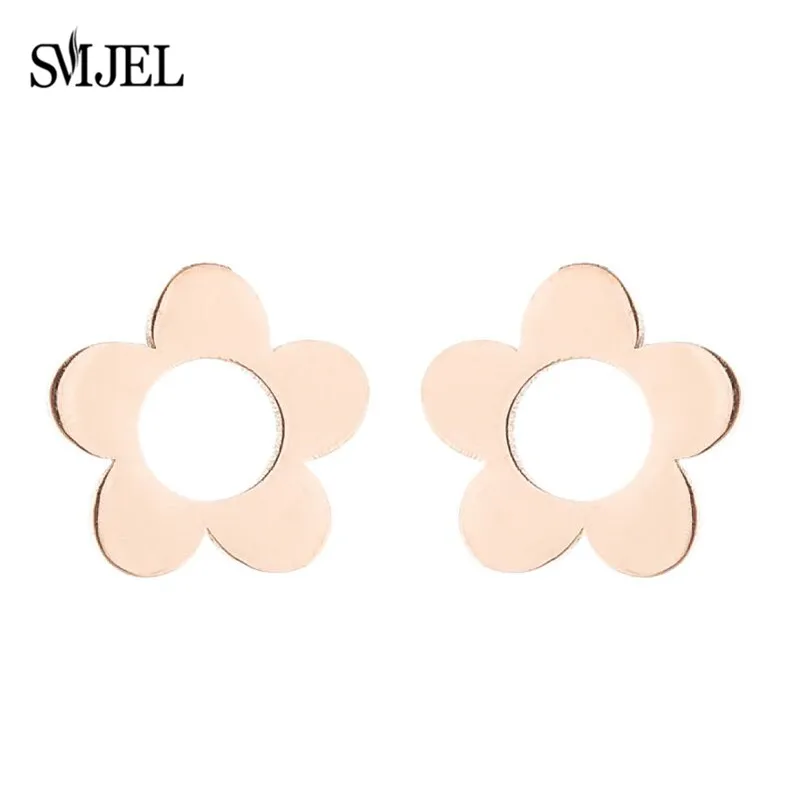 Smjel böhmische schneeflocke ohrringe frauen mode edelstahl mandala pflanze gänseblümchen ohr stecker baums chmuck pen dientes – Detail 4