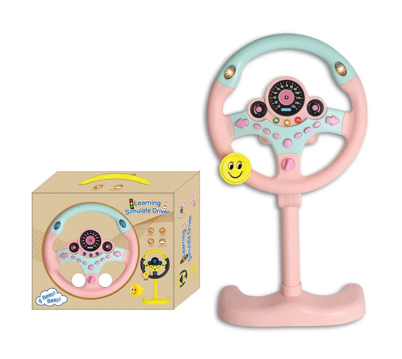 Electric Simulation Steering Wheel Toy With Light And Sound Educational Children Co-Pilot Children'S Car Toy Vocal Toy Gift 15