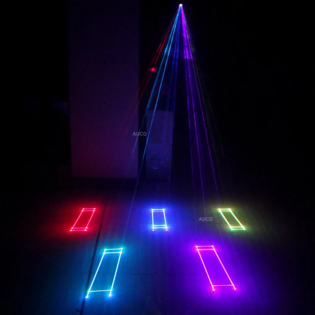 1 Вт DMX ILDA RGB сканер цветной анимационный белый лазерный проектор Luces Beam DJ огни