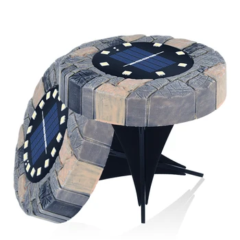 

NEW 4pcs 8/16 LEDs Solar LED Deck Light Ground Spots Light Outdoor Step Light LED Spotlight Buried Lamp for Garden Decoration