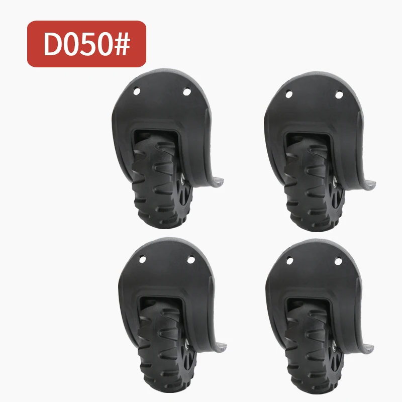 D050(4 Wheels)Black Багажная сумка на колесиках колеса Ремонт Универсальный Дорожный чемодан Запчасти Аксессуары ssuitcase карты прокатки запасные колеса для чемодана - Цвет: D050(4 Wheels)Black