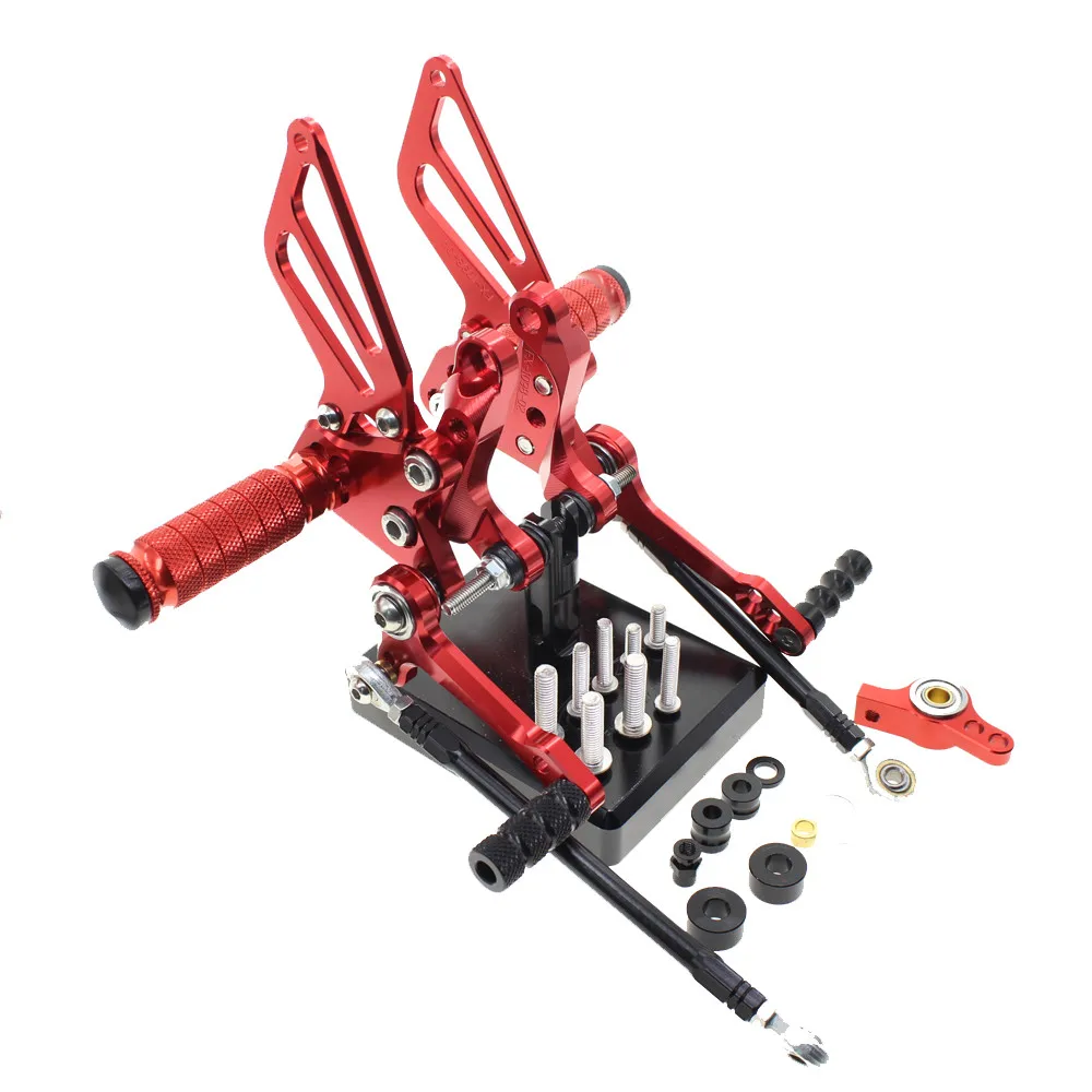 MFS мотоцикл Rearset CNC Регулируемые подножки Аксессуары Для Ducati 848 EV0 2008 2009 2010 2011 2012 2013